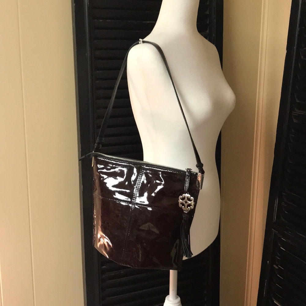 Brighton patent leather shoulder bag - Picture 5 of 7